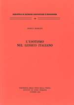 L\'esotismo nel lessico italiano