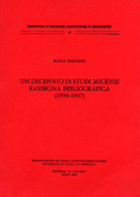 Un decennio di studi micenei. Rassegna bibliografica (1990-1997)