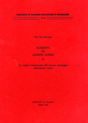 Elementi di Armeno Aureo II. Le origini del sistema fonologico dell'armeno aureo