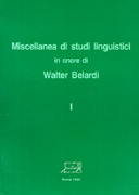 Miscellanea di studi linguistici in onore di Walter Belardi