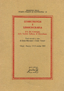 Lessicologia e lessicografia. Atti del Convegno della Società Italiana di Glottologia (Chieti-Pescara, 12-14 ottobre 1995)