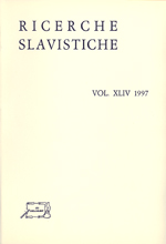 Ricerche Slavistiche (Vol. XLIV) 1997
