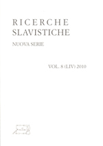 Ricerche Slavistiche Nuova serie Vol. 8 (LIV) 2010